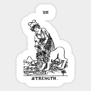 Tarot Card - Strength Sticker